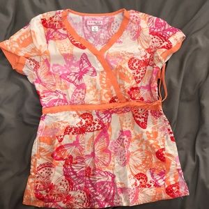 Koi scrub top